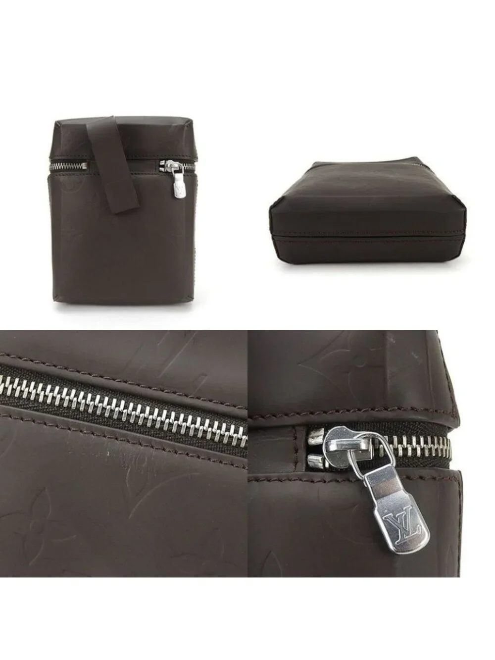 Louis Vuitton Pochette Shoulder Bag Lei Monogram Glacee Cafe Brown Leather